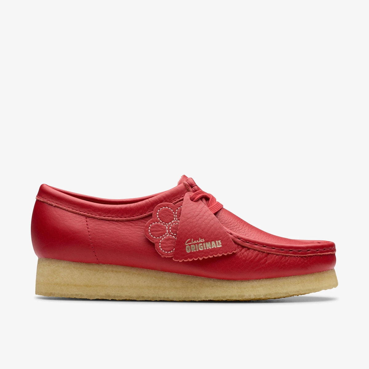 Clarks Women's Wallabee Red Leather 26180683 – THE SHOE PLAZA