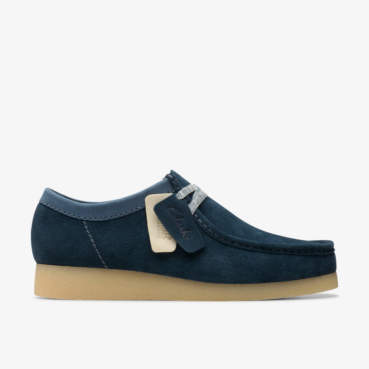 Clarks Men's WallabeeEVO Navy Suede 26180127 – THE SHOE PLAZA
