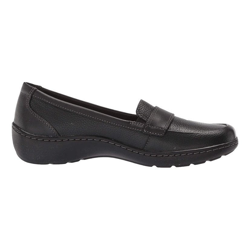 Clarks Women's Cora Daisy Black Tumbled – THE SHOE PLAZA