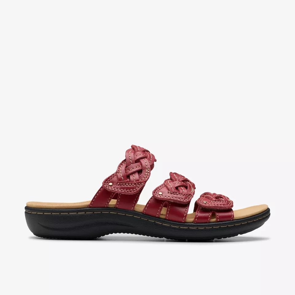 Clarks Women's Laurieann Rio Red Leather 26182223 – THE SHOE PLAZA