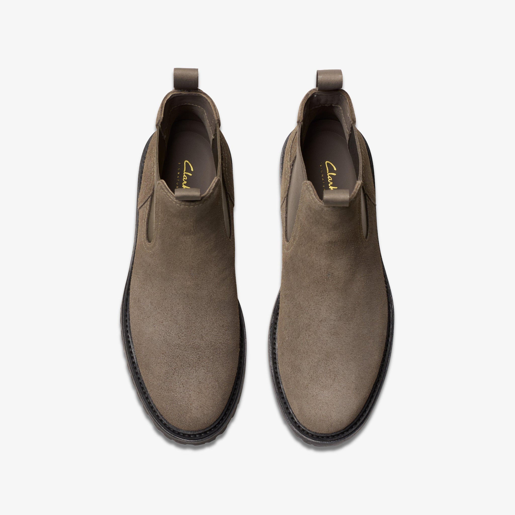 Clarks Clarkridge Top Suede Men\'s Chelsea Boots Black Men main image 4