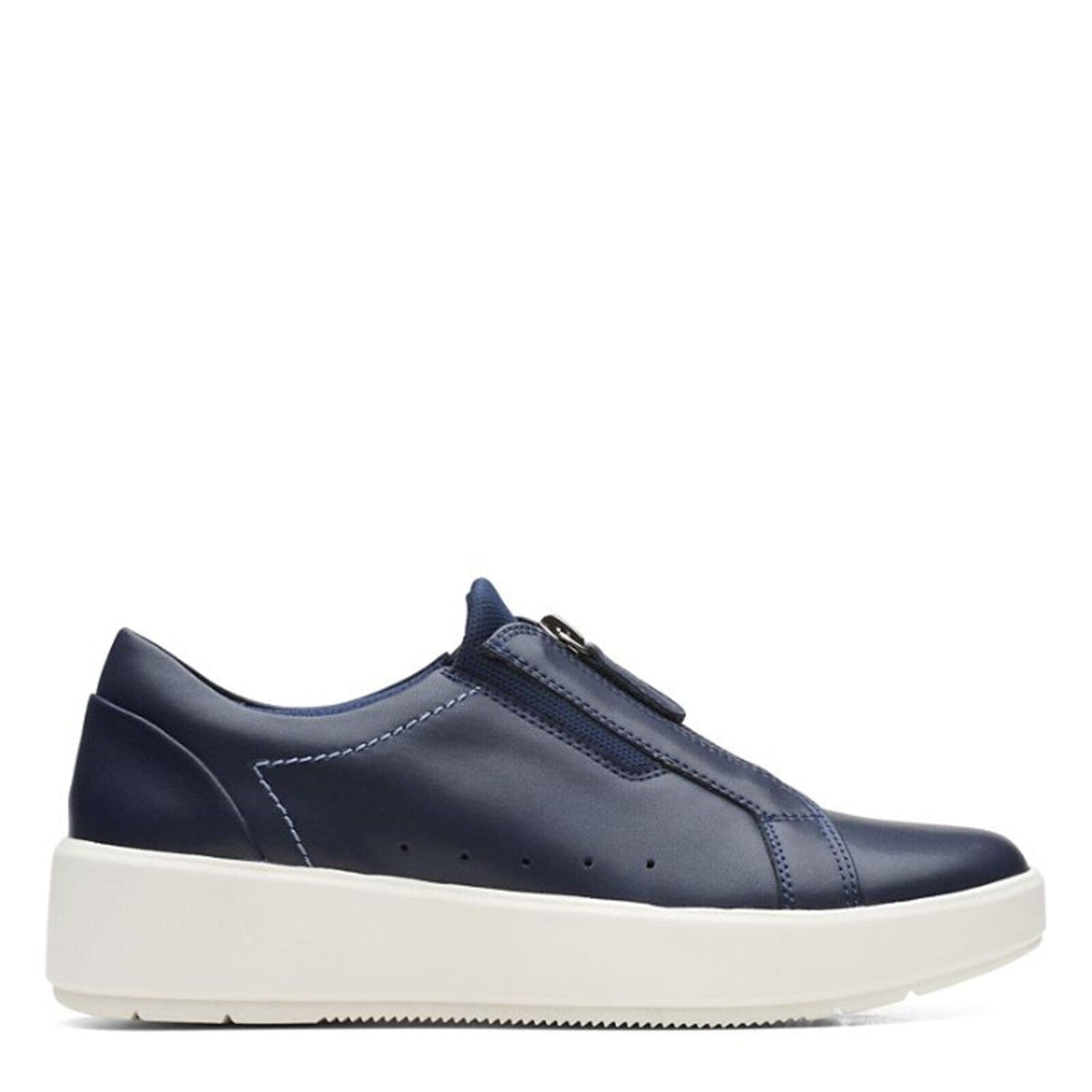 Clarks Women's Layton Rae Navy Leather 26168518 – THE SHOE PLAZA