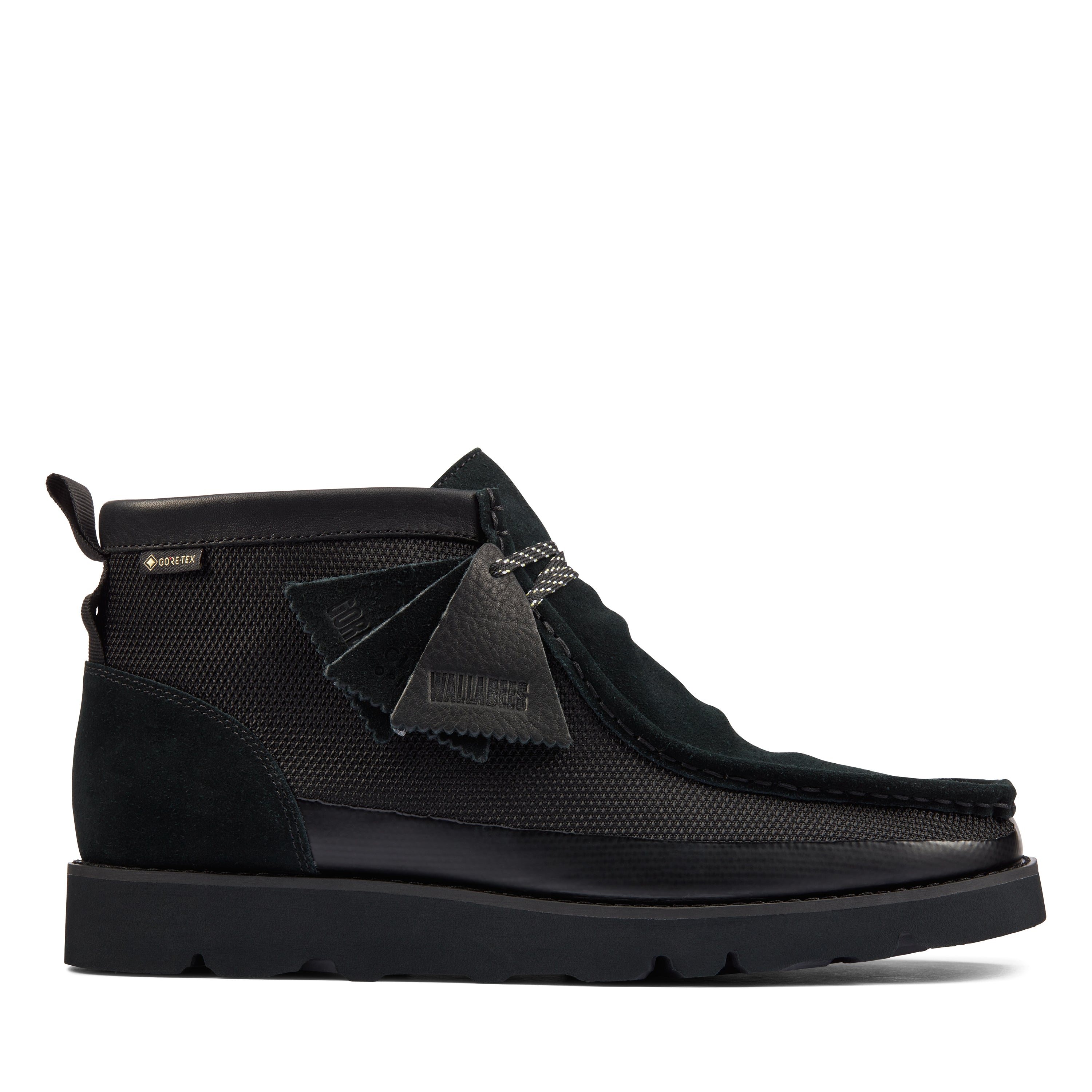 靴 Clarks W's Wallabee GTX Black Sde Clarks Originals Wallabee GTX - Black Suede - 26149449