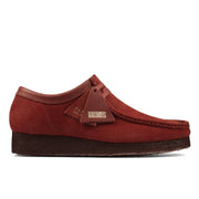 Clarks Mens Wallabee Shoes Burgundy Suede
